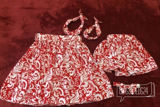Комплект одежды мама дочка и бантик для папы в городе Краснодар, фото 1, телефон продавца: +7 (900) 230-07-35