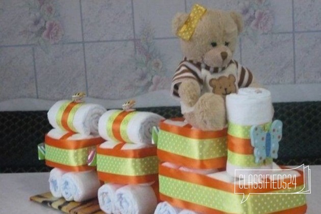 Тортики и подарки из подгузиков (памперсов) в городе Великий Новгород, фото 4, Новгородская область