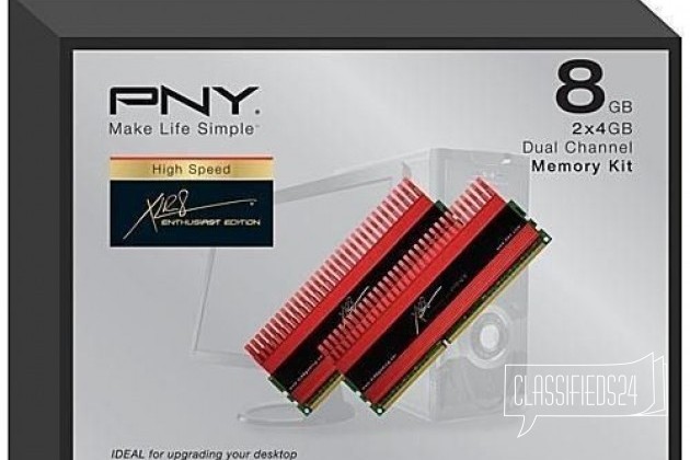 PNY 16GB (2 x 8GB) DDR3-2133 Мгц запечатана в городе Нижний Новгород, фото 1, телефон продавца: +7 (909) 295-49-84