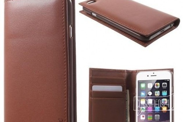 Кожаный чехол-бумажник для Apple iPhone 6 в городе Ростов-на-Дону, фото 5, телефон продавца: +7 (903) 004-50-39
