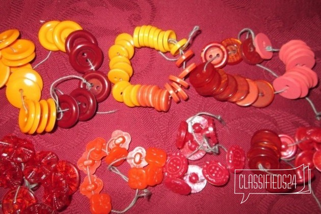 Новые оранжевые, малиновые, розовые пуговицы в городе Киров, фото 1, стоимость: 300 руб.