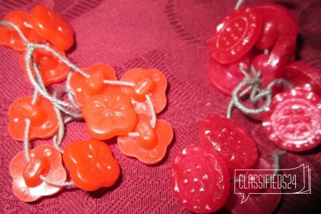 Новые оранжевые, малиновые, розовые пуговицы в городе Киров, фото 2, Аксессуары