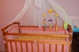 Продам кроватку с матрасом, балдахином, бортиками в городе Пенза, фото 2, телефон продавца: +7 (952) 197-00-50