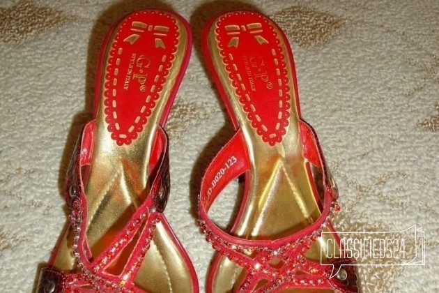 Стильные красные босоножки на шпильке в городе Новосибирск, фото 2, Женская обувь