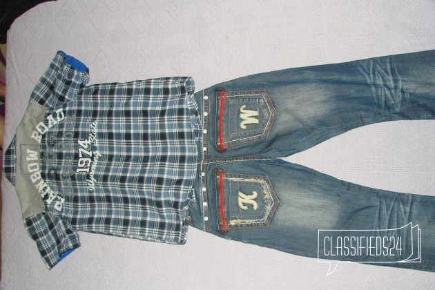 Комплект из джинс и рубашки, купленных в оаэ в городе Самара, фото 2, Верхняя одежда