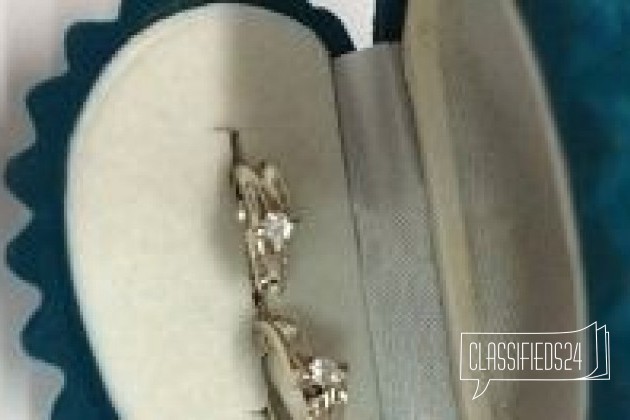 Серьги с бриллиантами 585 пробы в городе Саратов, фото 1, Ювелирные изделия