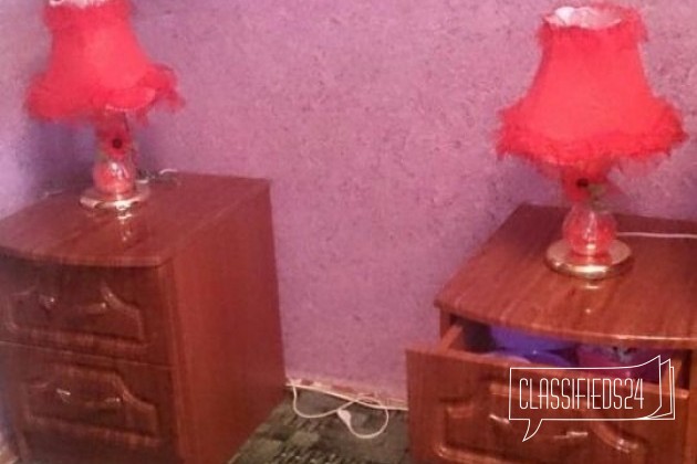 Тумба для спальни вместе светильником в городе Калининск, фото 2, Тумбы, комоды, туалетные столики