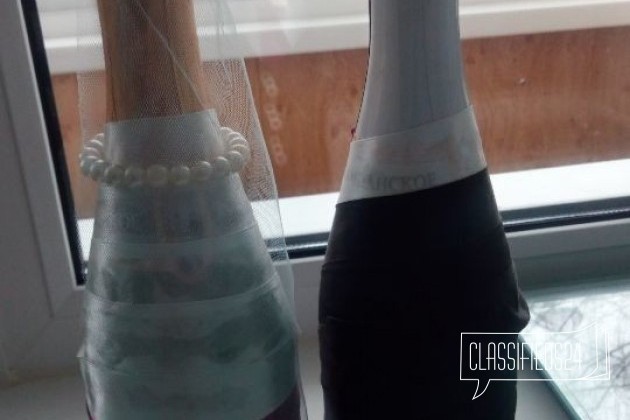 Свадебные бутылки с шампанским в городе Екатеринбург, фото 2, Продовольствие