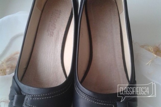 Туфли серые кожаные 37-37.5 в городе Нижний Тагил, фото 1, Женская обувь