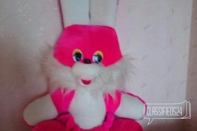 Розовый заяц в городе Новомосковск, фото 1, Детские игрушки
