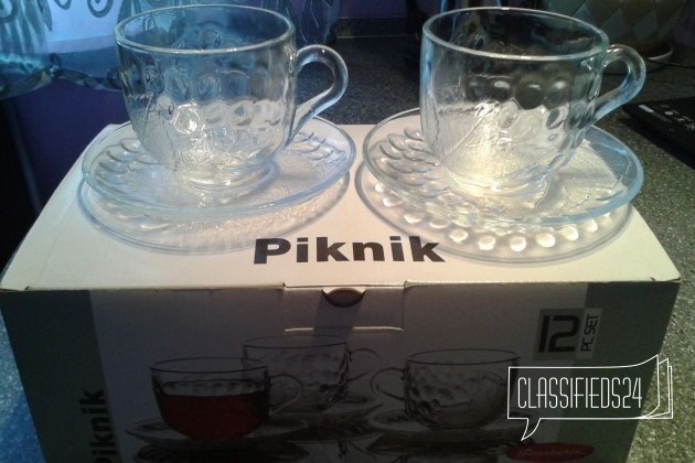 Чайный набор piknik pasabahce, 12 предметов в городе Ангарск, фото 1, стоимость: 350 руб.