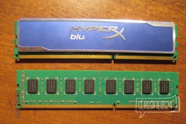 DDR 3 2 планки каждая по 2 гб в городе Балаково, фото 2, Модули памяти