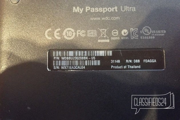 WD My Passport Ultra 2Tb Black в городе Москва, фото 2, Внешние накопители