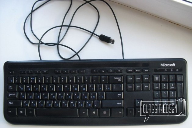 Клавиатура Microsoft чёрная в городе Новосибирск, фото 1, телефон продавца: +7 (983) 321-10-61