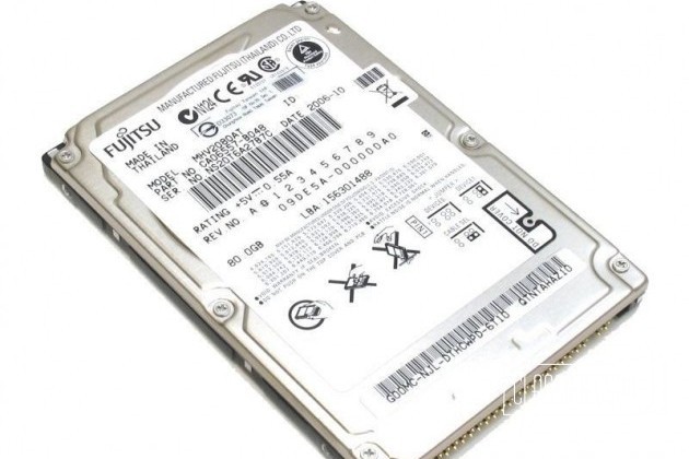 Жесткий диск для ноутбука fujitsu IDE 80Gb 2.5 в городе Пермь, фото 1, стоимость: 800 руб.