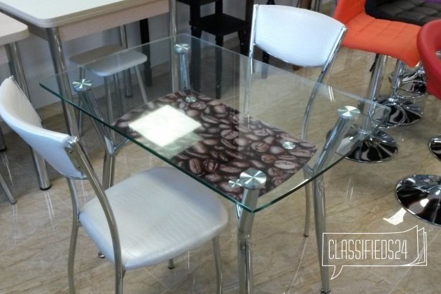 Стол обеденный стеклянный А605 кофе. Опт, розница в городе Владивосток, фото 1, стоимость: 4 917 руб.