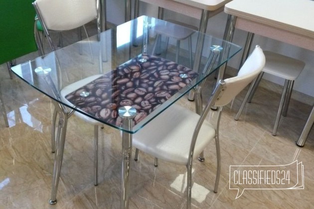 Стол обеденный стеклянный А605 кофе. Опт, розница в городе Владивосток, фото 2, Столы и стулья
