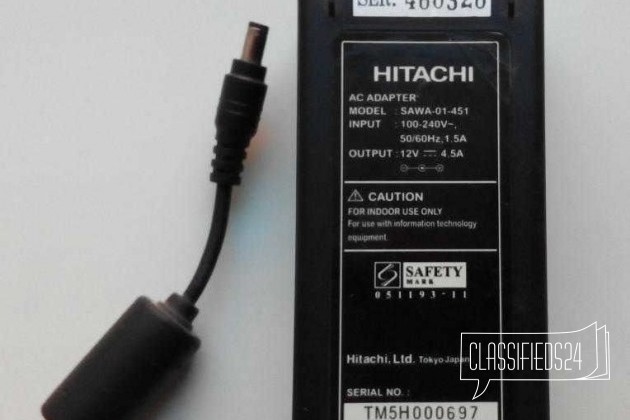 Блок питания постоянного тока 12V 4.5А Hitachi в городе Самара, фото 1, Компьютерные аксессуары