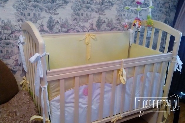 Детская кроватка с матрасом в городе Белгород, фото 1, стоимость: 8 000 руб.