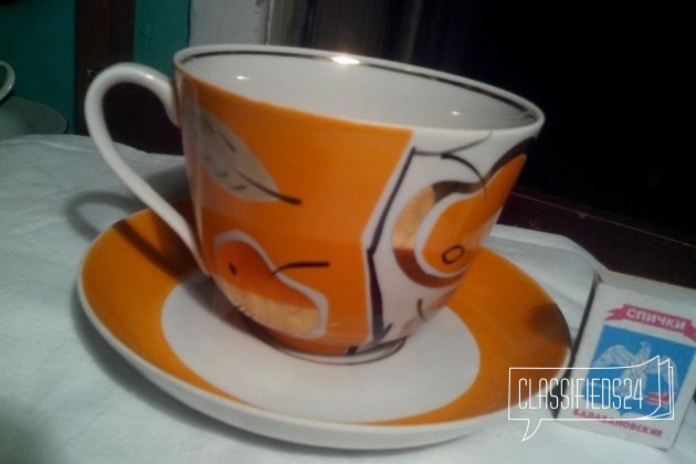 Чайная пара чашка+ блюдце крупные в городе Тверь, фото 1, телефон продавца: +7 (961) 141-21-58