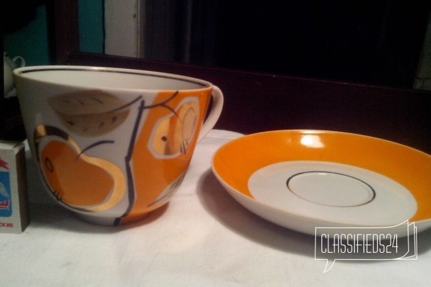 Чайная пара чашка+ блюдце крупные в городе Тверь, фото 2, стоимость: 1 200 руб.