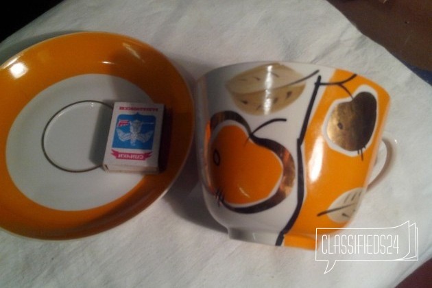 Чайная пара чашка+ блюдце крупные в городе Тверь, фото 3, Посуда