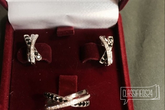 Сет из кольца и серёжек с бриллиантами в городе Екатеринбург, фото 3, Ювелирные изделия