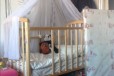 Детская кроватка маятник+ матрас+ балдахин в городе Санкт-Петербург, фото 1, Ленинградская область