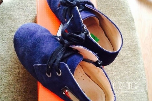 Продам новые замшевые ботиночки tiflane в городе Тюмень, фото 1, Обувь для девочек