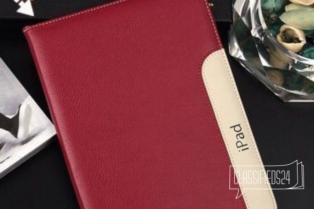 Чехол iPad тёмно красный для iPad Air из кожи в городе Санкт-Петербург, фото 1, телефон продавца: +7 (812) 987-33-92