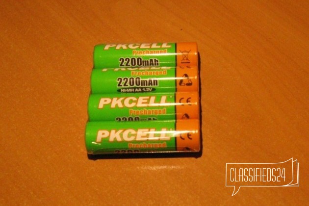 Аккумуляторы pkcell 4 шт AA 2200m в городе Москва, фото 1, телефон продавца: +7 (929) 677-16-75