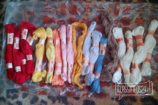Мулине, нитки для вышивания 18 шт по 20 м в городе Тверь, фото 2, Другое