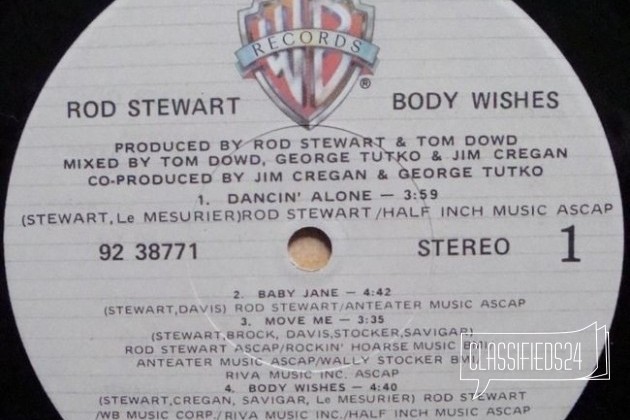 Stewart, Rod Body Wishes LP в городе Москва, фото 4, Грампластинки