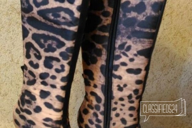 Сапоги леопард, 36. 36.5. 37 в городе Комсомольск-на-Амуре, фото 2, стоимость: 1 700 руб.