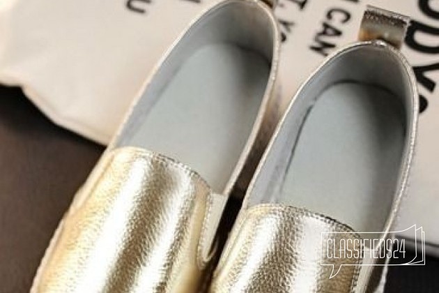 Слипоны Золотистые в городе Махачкала, фото 2, Женская обувь