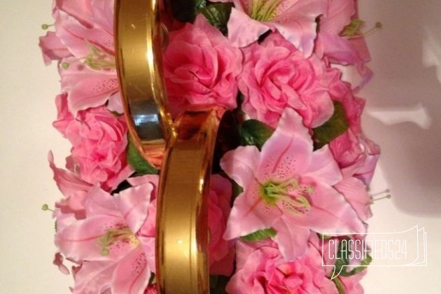 Свадебное украшение кольца на крышу сиреневые в городе Иркутск, фото 2, стоимость: 2 000 руб.