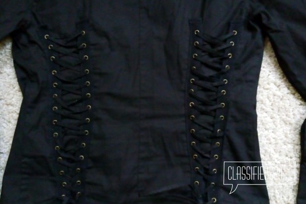 Черная блуза с корсетными завязками сзади в городе Санкт-Петербург, фото 4, Рубашки и блузки