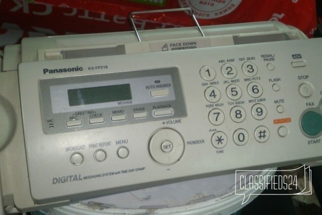 Факс Panasonic KX-FP218 в городе Воронеж, фото 1, телефон продавца: +7 (903) 650-88-25