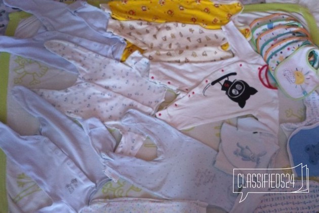 Одежда для новорожденного 0-4 мес от 50 руб в городе Чехов, фото 1, телефон продавца: +7 (905) 779-91-69