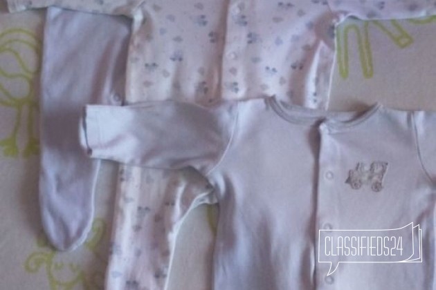 Одежда для новорожденного 0-4 мес от 50 руб в городе Чехов, фото 3, Комбинезоны и боди