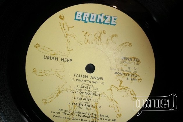 Пластинка виниловая Uriah Heep - Fallen Angel в городе Санкт-Петербург, фото 5, телефон продавца: +7 (904) 558-15-13