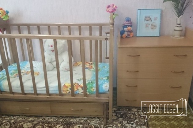 Детская кроватка и пеленальный столик-комод в городе Волгоград, фото 3, телефон продавца: +7 (919) 987-71-45