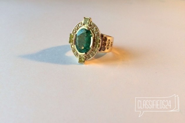 Уникальный перстень с изумрудом и бриллиантами в городе Фрязино, фото 5, телефон продавца: +7 (917) 577-64-35