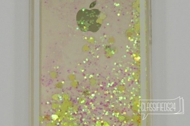 Накладка сердечки для iPhone 5/5S желтая в городе Ярославль, фото 1, телефон продавца: +7 (920) 141-93-14