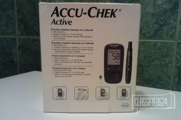 Глюкометр Accu-Check Active в городе Санкт-Петербург, фото 2, телефон продавца: +7 (952) 214-36-95