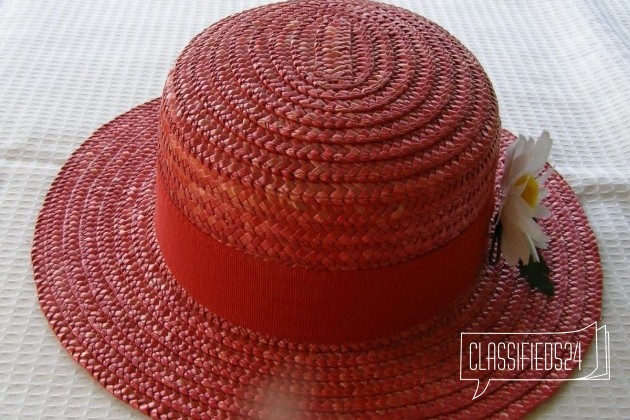 Соломенная шляпка Канотье из Италии в городе Краснодар, фото 2, стоимость: 550 руб.