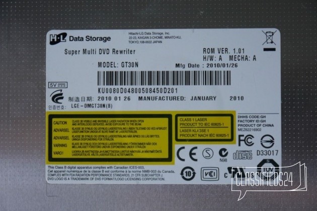 Привод DVD LG GT30N в городе Тольятти, фото 2, Оптические приводы (Blu-ray, CD, DVD)