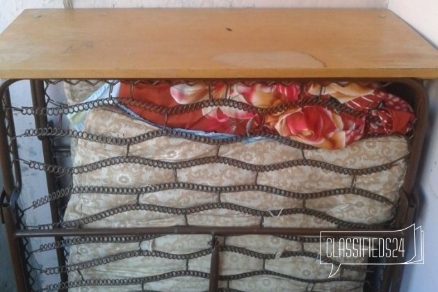 Кровать раскладушка с крепким основанием б/у195х85 в городе Таганрог, фото 2, телефон продавца: +7 (938) 115-43-13
