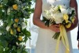 Кружевное свадебное платье А-силуэт, со шлейфом в городе Москва, фото 1, Московская область