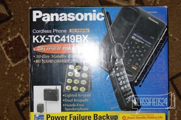 Радиотелефон Panasonic KX-TC419BX надёжный в городе Тамбов, фото 4, Стационарные телефоны